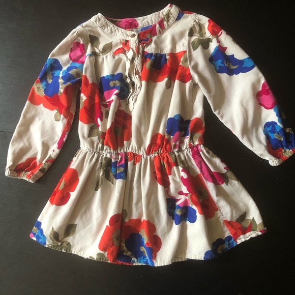 Girls Floral Corduroy Dress Size 3! 🌻 - Picture 4 of 7